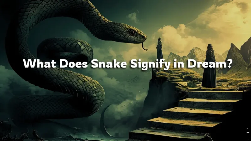 What Does Snake Signify in Dream? Hidden Message & Guide